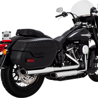 1801-1522 - VANCE & HINES 3" Twin Slash Slip-On Muffler - Chrome 16379