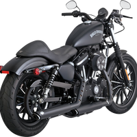 1801-1532 - VANCE & HINES 3" Twin Slash Slip-On Mufflers - Black 46361