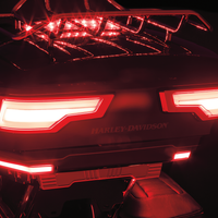 2040-3001 - KURYAKYN Tour-Pak Lights - Chrome - Red Lens KUR2954