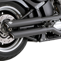 1801-1529 - VANCE & HINES 3" Twin Slash Slip-On Mufflers - Black 46343