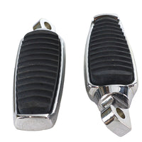 27-0325 - Chrome Footpeg Set with Rubber Inlay by Wyatt Gatling