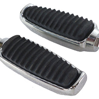 27-0325 - Chrome Footpeg Set with Rubber Inlay by Wyatt Gatling