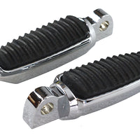 27-0327 - Chrome Footpeg Set with Rubber Inlay by Wyatt Gatling