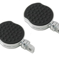 27-0477 - Chrome Flame Style Highway Bar Footpeg Set by Wyatt Gatling