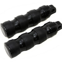 27-1074 - Black Three Band Style Footpeg Set by Wyatt Gatling