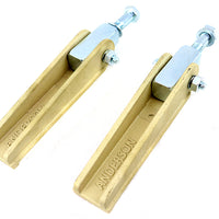 27-1825 - Anderson Chopper Style Footpeg Set Brass by V-Twin