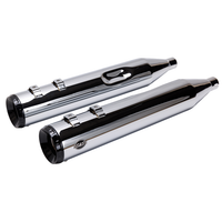 1801-1768 - S&S CYCLE 4-1/2" GNX Slip-On Mufflers - Chrome 550-1079