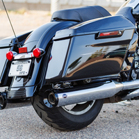 1801-1768 - S&S CYCLE 4-1/2" GNX Slip-On Mufflers - Chrome 550-1079