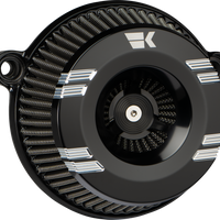 1010-3164 - KHROME WERKS Instigator Air Cleaner - Klassic - Black - Twin Cam 250200