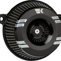 1010-3164 - KHROME WERKS Instigator Air Cleaner - Klassic - Black - Twin Cam 250200