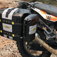 3516-0401 - NELSON RIGG Hurricane RiggPak Crash Bar/Tail Bag - Black/Gray SE-4005