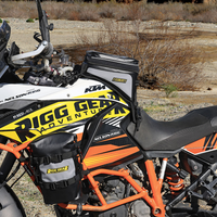 3516-0401 - NELSON RIGG Hurricane RiggPak Crash Bar/Tail Bag - Black/Gray SE-4005