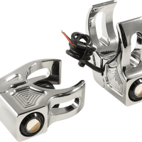 2020-2143 - JOKER MACHINE Turn Signal - 39 mm - Amber - Chrome 05-220-3