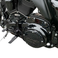 1623-0590 - HAWG HALTERS Mid Control Conversion Kit - Black - Knurled Pegs - FLH/FLT MCK-FH16AS-FK