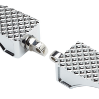 1620-2466 - LA CHOPPERS County Line Billet Footpegs - Male Mount - Chrome LA-P100-00C
