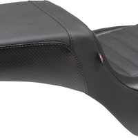 0802-1506 - MUSTANG Squareback Seat - Black - Tuck-n-Roll - Fat Bob '18-'23 76005