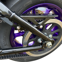1202-0183 - KODLIN USA Upper Belt Guard - Black - Softail K47309