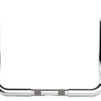 0601-6230 - LA CHOPPERS Handlebar - Twin Round - 12" - Chrome LA-7325-12C