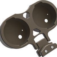 2201-0262 - LA CHOPPERS Gauge Mount - Dual - Bronze - Dyna LA-7397-02Z