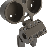 2201-0262 - LA CHOPPERS Gauge Mount - Dual - Bronze - Dyna LA-7397-02Z