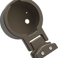 2201-0261 - LA CHOPPERS Gauge Mount - Single - Bronze - Dyna LA-7397-01Z
