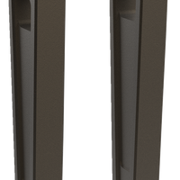 0602-1445 - LA CHOPPERS Risers - Straight - 10" x 1-1/4" - Bronze LA-7480-10Z