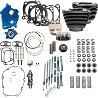 0904-0105 - S&S CYCLE 132" Power Package Engine Performance Kit - Chain Drive - Oil Cooled - Highlighted Fins - M8 310-1237