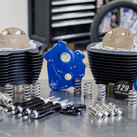 0904-0113 - S&S CYCLE 129" Power Package Engine Performance Kit - Gear Drive - Oil Cooled - Non-Highlighted Fins - M8 310-1228