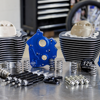 0904-0114 - S&S CYCLE 129" Power Package Engine Performance Kit - Gear Drive - Oil Cooled - Highlighted Fins - M8 310-1227