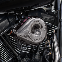 1010-3176 - S&S CYCLE Stealth Mini Teardrop Air Cleaner - M8 - Lava Chrome 170-0782