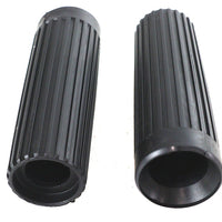 28-0156 - Replica Rib Style Grip Set Black by V-Twin