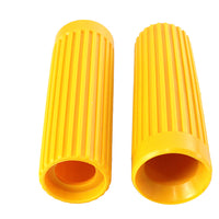28-0169 - Replica Rib Style Grip Set Yellow by V-Twin
