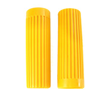 28-0169 - Replica Rib Style Grip Set Yellow by V-Twin