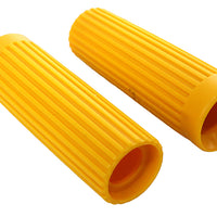 28-0169 - Replica Rib Style Grip Set Yellow by V-Twin