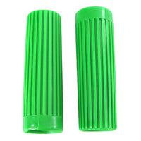 28-0170 - Replica Rib Style Grip Set Green by V-Twin