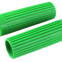 28-0170 - Replica Rib Style Grip Set Green by V-Twin