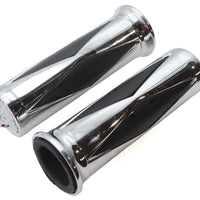 28-3585 - Ultima Diamond Style Grip Set with Chrome Eagle End Cap by Ultima