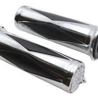 28-3585 - Ultima Diamond Style Grip Set with Chrome Eagle End Cap by Ultima