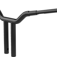 0601-6270 - LA CHOPPERS Handlebar - One-Piece Kagefighter - 14" x 1-1/2" - Black LA-7343-14B