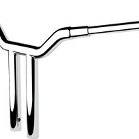 0601-6269 - LA CHOPPERS Handlebar - One-Piece Kagefighter - 14" x 1-1/2" - Chrome LA-7343-14