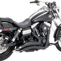 1800-2635 - VANCE & HINES 2-into-2 Big Radius Exhaust System - Matte Black 46081