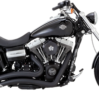 1800-2635 - VANCE & HINES 2-into-2 Big Radius Exhaust System - Matte Black 46081