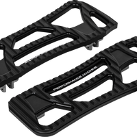 1621-1139 - PERFORMANCE MACHINE (PM) Drifter Floorboards - Rider - Black Ops - FL 0036-1025-SMB