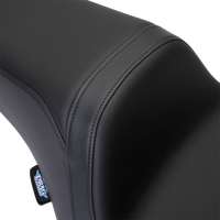 0801-1493 - DRAG SPECIALTIES Predator 1Up Seat - Solar Leather - Black - Smooth - FLH '08-'23 08011493