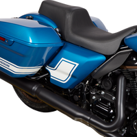 0801-1480 - DRAG SPECIALTIES Predator 1Up Seat - Vinyl - Black - Smooth - FLH '08-'23 0801-1480