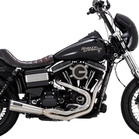 1800-2655 - VANCE & HINES 2-into-1 Upsweep Exhaust System - Brushed 27635