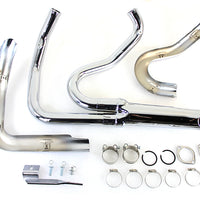 29-0936 - Wyatt Gatling 1-3/4 2 into 1 Exhaust Header Set Chrome by V-Twin