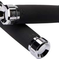 0630-3076 - KHROME WERKS Grips - Klassic - Custom - TBW - Chrome 500185