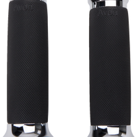 0630-3076 - KHROME WERKS Grips - Klassic - Custom - TBW - Chrome 500185