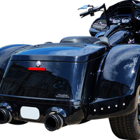 1401-1042 - PAUL YAFFE BAGGER NATION Pro Street Rear Fender - Black Plate Frame - No Outlet FPSFK-N-NO-5TB-B
